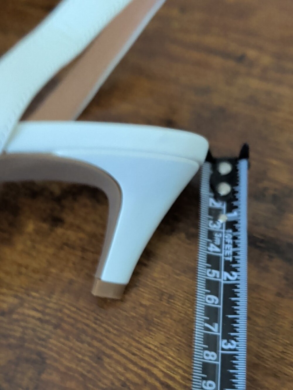 Dream Pairs White Pointed Toe Ankle Strap Heels - Picture 3 of 5